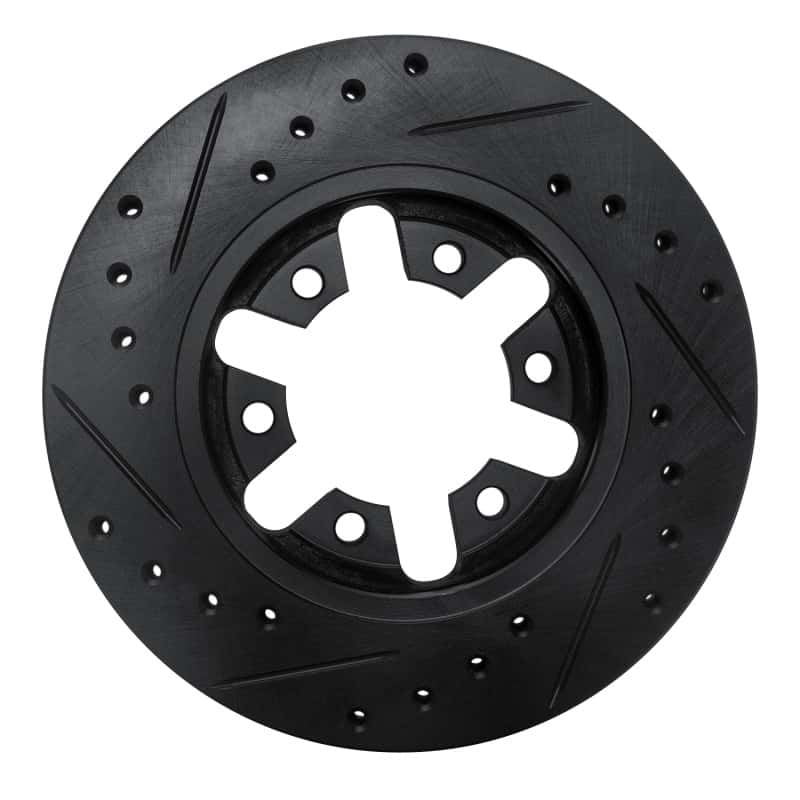 R1 Concepts — R1 82-85 Nissan 720 Datsun Front Right Drilled & Slotted Black Brake Rotor
R1 Brake Rotor Drill - view 5