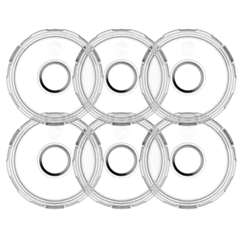 KC HiLiTES — KC HiLiTES Cyclone V2 LED - Replacement Lens - Diffused - 6-PK - view 1