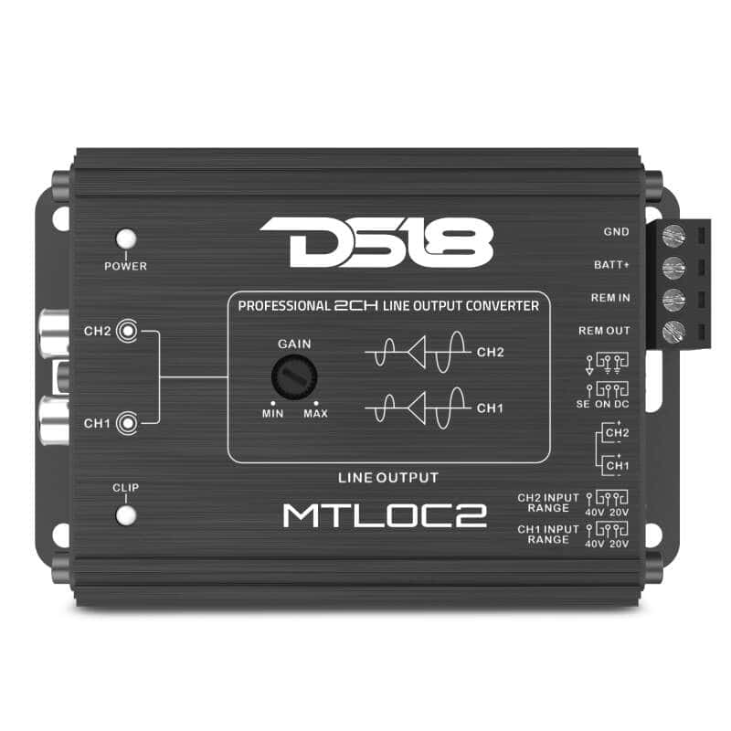 DS18 — DS18 2-Chnl Speaker Emulator Remote Out Level Matching Controls LED Clip Indicator Hi/Low Converters - view 3