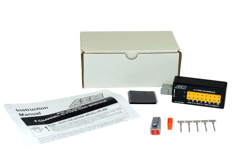 AEM — AEM 8 Channel K-Type Thermocouple EGT CAN Module
8 Channel CAN EGT - view 1