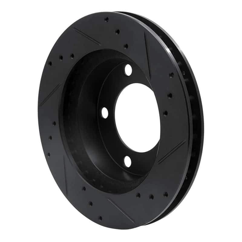 R1 Concepts — R1 76-93 Ford F-150 4WD Front Left Drilled & Slotted Black Brake Rotor
R1 Brake Rotor Drill - view 4