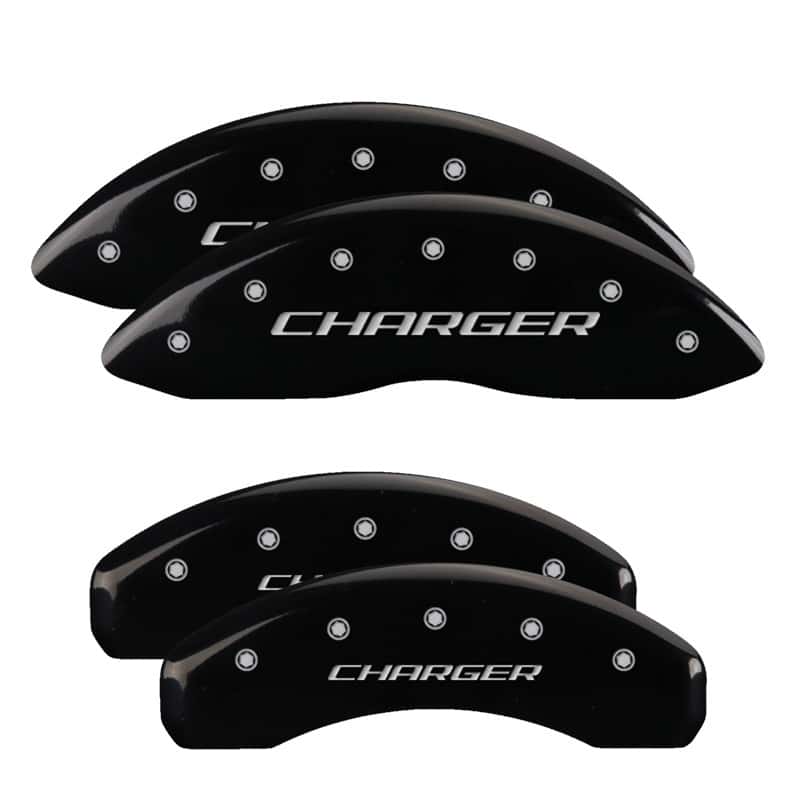 MGP — MGP 4 Caliper Covers Engraved Front & Rear Block/Charger Black finish silver ch
Caliper Covers - view 1