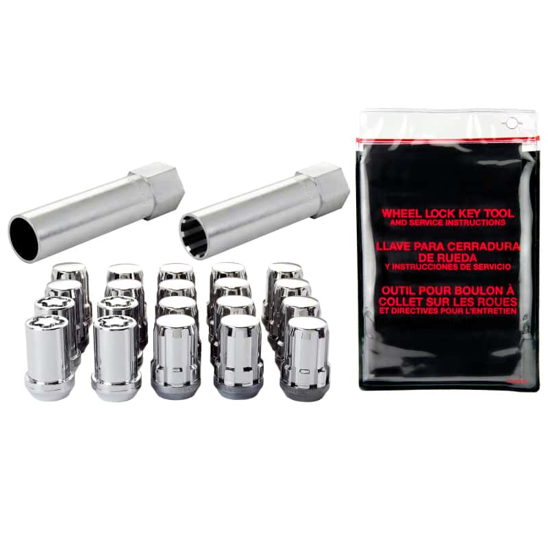 McGard — McGard SplineDrive Tuner 5 Lug Install Kit w/Locks & Tool (Cone) M12X1.5 / 13/16 Hex - Chrome - view 1