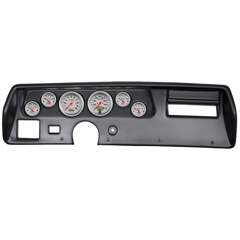 AutoMeter — Autometer Ultra-Lite 70-72 Chevelle SS/El Camino Dash Kit 6pc Tach / MPH / Fuel / Oil / WTMP / Volt
GA KT CHEV SS 70-72U - view 1
