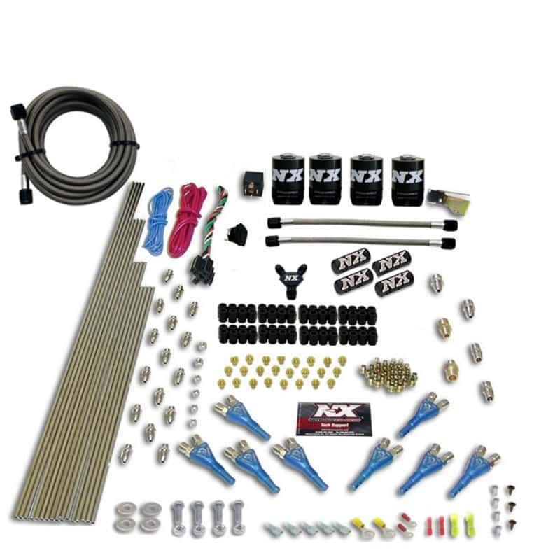 Nitrous Express — Nitrous Express 8 Cyl Shark Direct Port 4 Solenoids Nitrous Kit (200-600HP) w/o Bottle
Injection System Kit
N2OSys - view 1