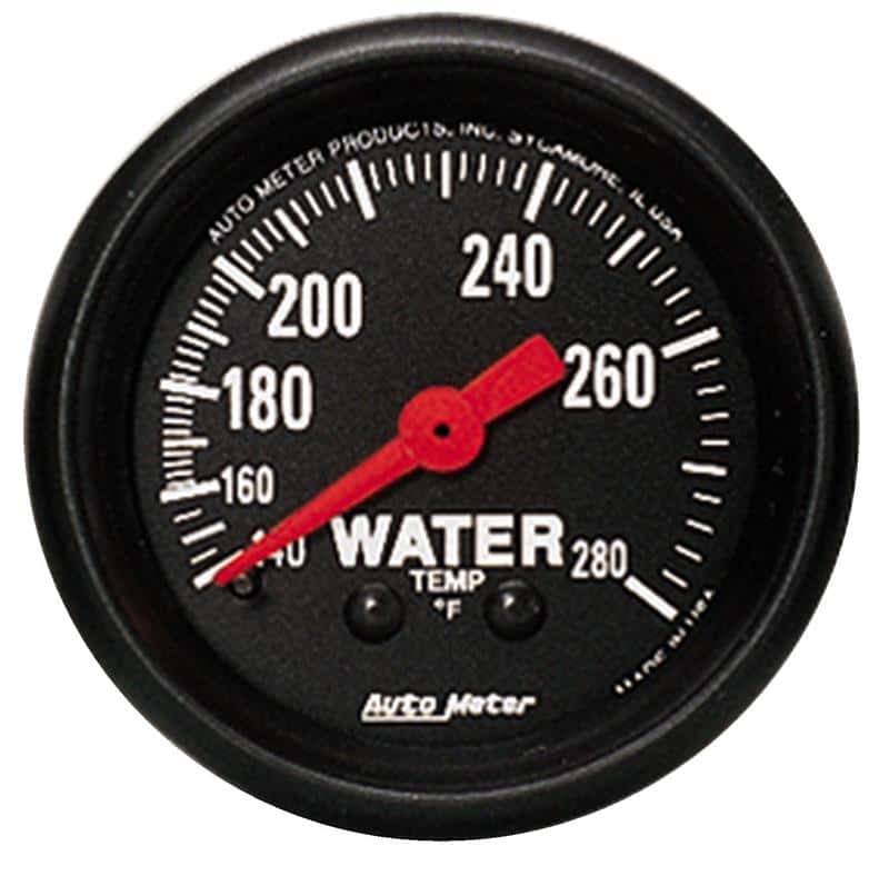 AutoMeter — Autometer Z Series 2 1/6inch 140-280 Degree F Mechanical Water Temperature Gauge
GA 2" WTMP 280F M Z - view 2
