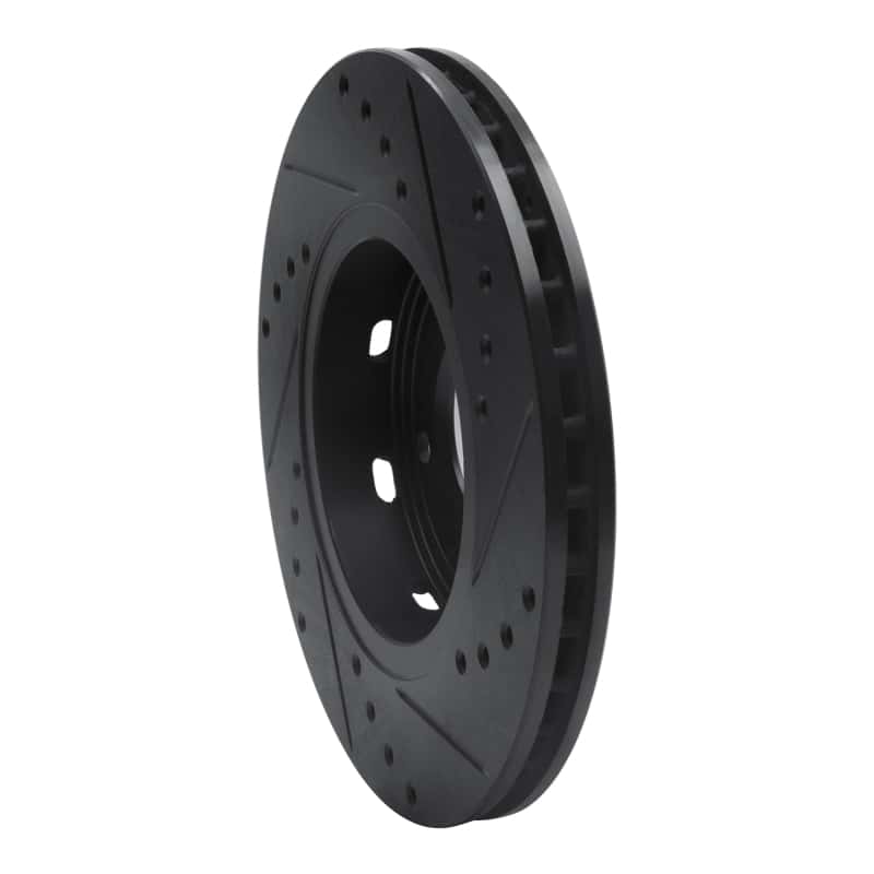 R1 Concepts — R1 00-04 Volvo S40 Front Left Drilled & Slotted Black Brake Rotor
R1 Brake Rotor Drill - view 4