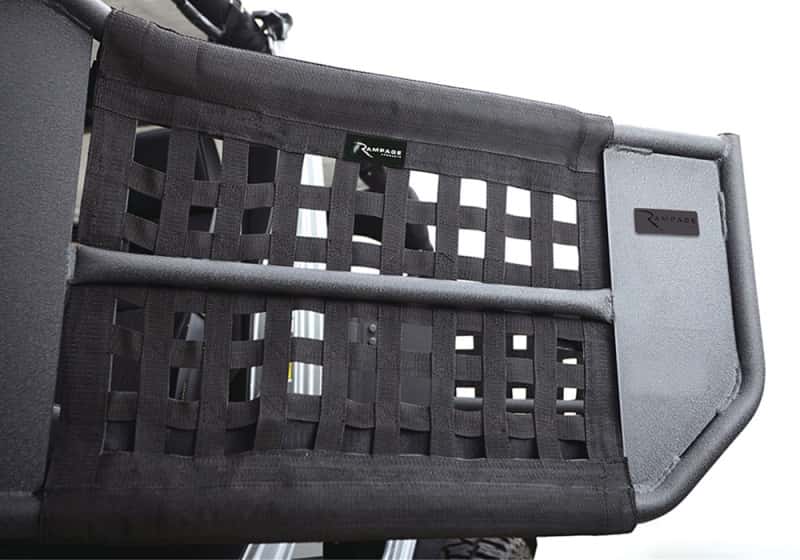 Rampage — Rampage 2007-2018 Jeep Wrangler(JK) Unlimited 4-Door Tube Doors With Netting - Black
Door - view 4