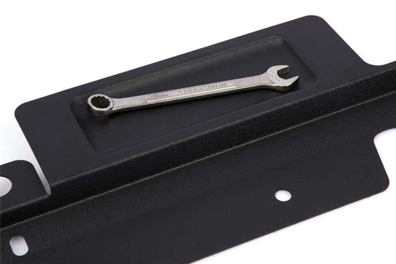 GrimmSpeed — GrimmSpeed 05-09 Subaru Legacy/Outback Radiator Shroud w/Tool Tray - Textured Black - view 3