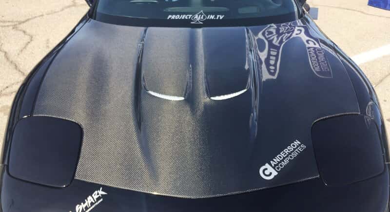 Anderson Composites — Anderson Composites 97-04 Chevrolet Corvette C5 Type-TD Hood - view 7