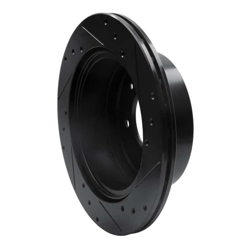 R1 Concepts — R1 03-06 Kia Sorento Rear Left Drilled & Slotted Black Brake Rotor
R1 Brake Rotor Drill - view 4