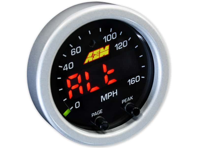 AEM — AEM X-Series 0-160 MPH Black Bezel w/ Black Face GPS Speedometer Gauge
           aem30-0313         
X-Series Speedo
X-Series GPS - view 4