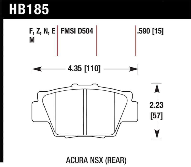 Hawk Performance — Hawk HP+ Street Brake Pads
Disc Brake Pad - view 1