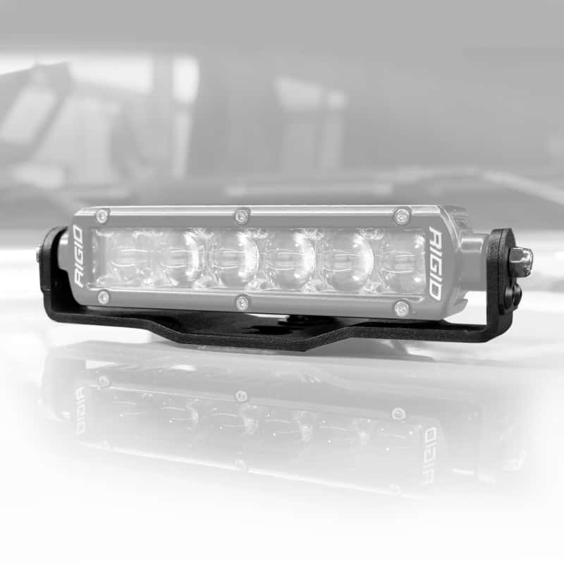 Go Rhino — Go Rhino 18-20 Jeep Wrangler JL/JLU/Gladiator JT Light Mount - Two 6in Single Row
Center Hood Mount - view 2