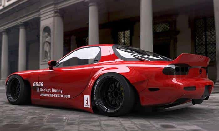 GReddy — GReddy 92-02 Mazda RX-7 Rocket Bunny FD3S Duck-Tail Wing V2 - view 2