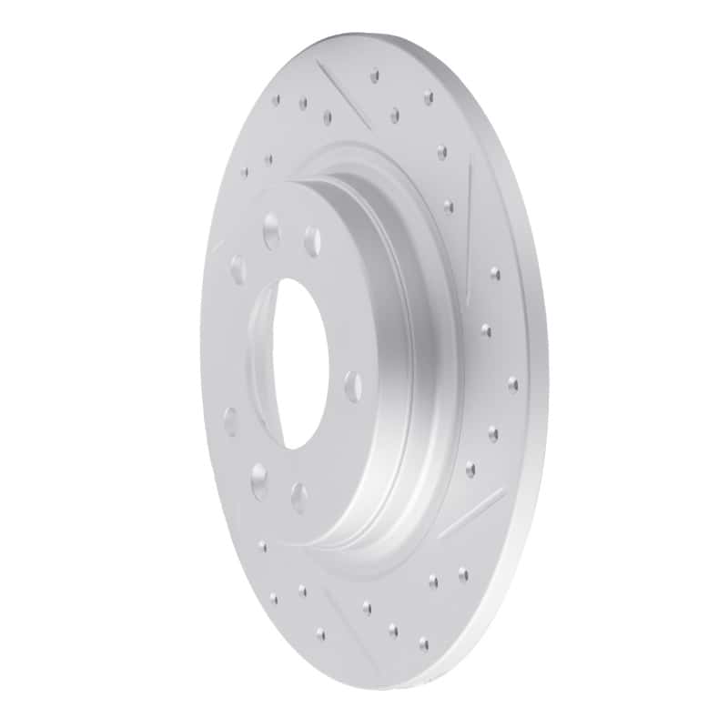 R1 Concepts — R1 98-15 Ford Fusion Rear Right Drilled & Slotted Geo-Carbon Rotor - view 2
