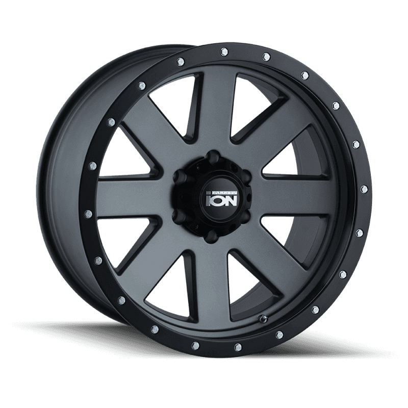 ION Wheels — ION Type 134 18x10 / 5x139.7 BP / -19mm Offset / 108mm Hub Matte Gunmetal/Black Beadlock Wheel - view 3