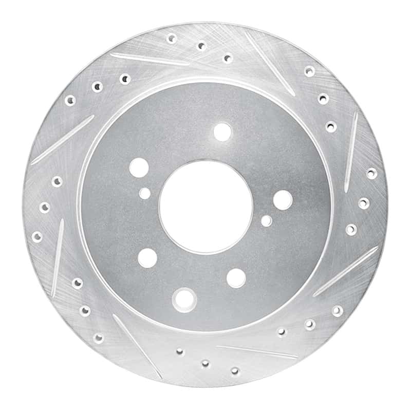 R1 Concepts — R1 93-01 Infiniti Q45 Rear Right Drilled & Slotted Silver Brake Rotor
R1 Brake Rotor Drill - view 1