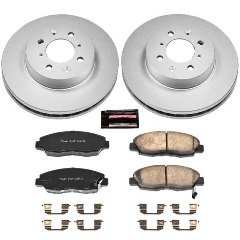 PowerStop — Power Stop 96-05 Honda Civic Front Z17 Evolution Geomet Coated Brake Kit - view 1