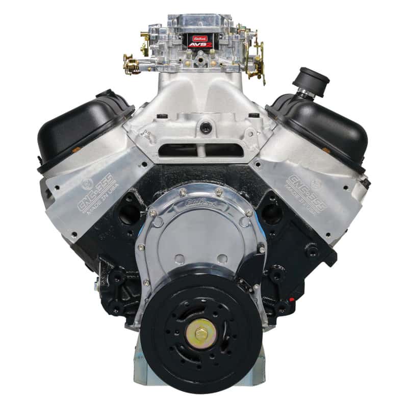 Edelbrock — Edelbrock Crate Engine Edelbrock/Pat Musi 555 RPM XT BBC 675 HP Stock Exhaust Port Location
{"Sellable":"Yes"}
CRATE ENGINE - view 12