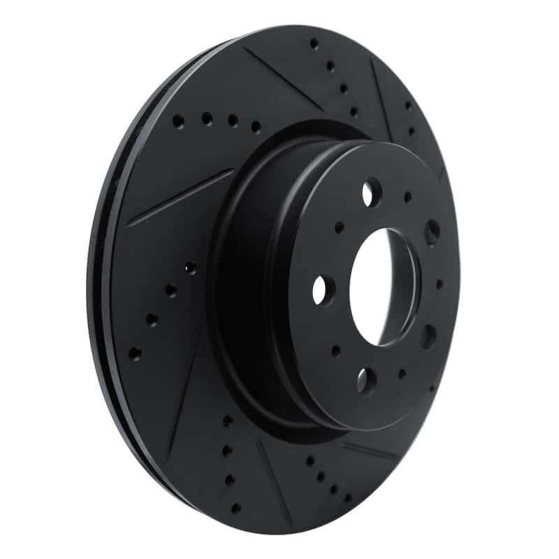 R1 Concepts — R1 17-25 Tesla Model 3 Front Right Drilled & Slotted Black Brake Rotor
R1 Brake Rotor Drill - view 2