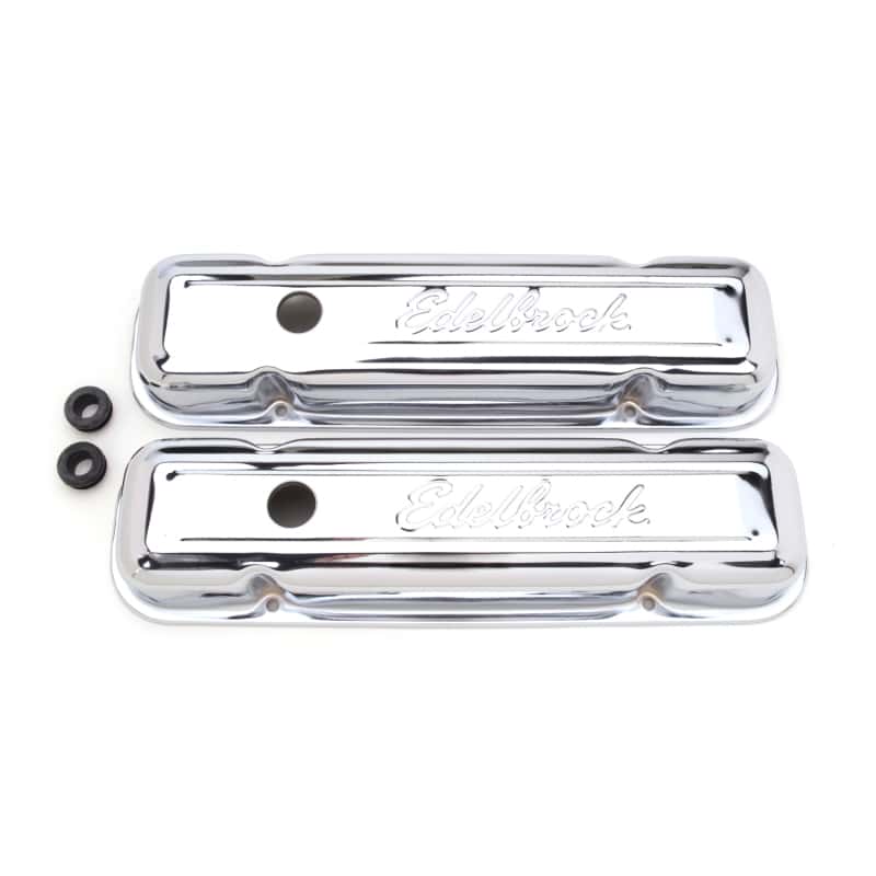 Edelbrock — Edelbrock Valve Cover Signature Series Pontiac 1962-1979 301-455 CI V8 Low Chrome
CHROME/PRO-FLO - view 3