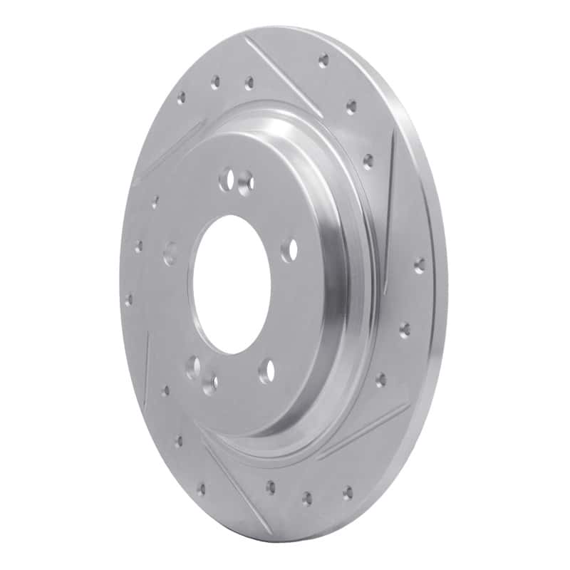 R1 Concepts — R1 13-25 Hyundai Elantra GT Rear Right Drilled & Slotted Silver Brake Rotor
R1 Brake Rotor Drill - view 2