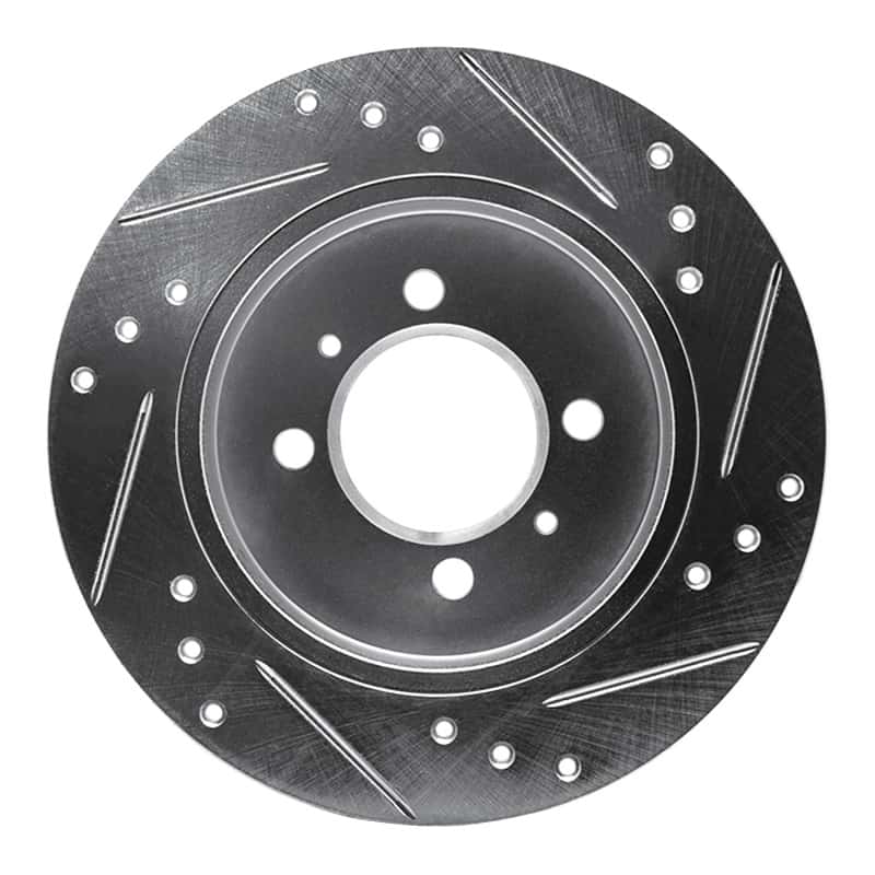 R1 Concepts — R1 91-94 Nissan SENTRA Rear Left Drilled & Slotted Silver Brake Rotor
R1 Brake Rotor Drill - view 5