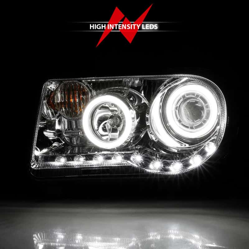 ANZO — ANZO 2005-2010 Chrysler 300C Projector Headlights w/ Halo Chrome (CCFL) G2
Head Light Set
HdLtSet - view 13