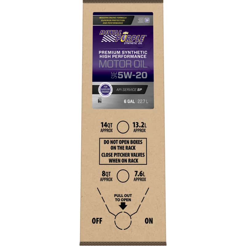 Royal Purple — Royal Purple Premium Synthetic High Performance Multi-Grade 5W20 Motor Oil - 6 Gallon Bag-In-Box - view 2