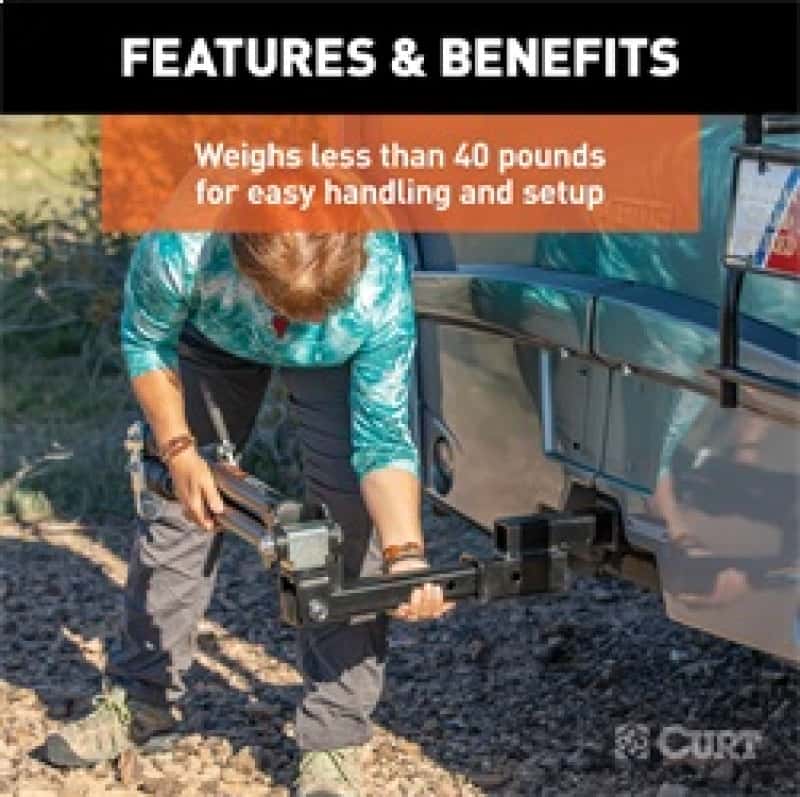 RockJock — RockJock Curt Rambler Steel RV Tow Bar 7500lbs 2in Shank - view 6