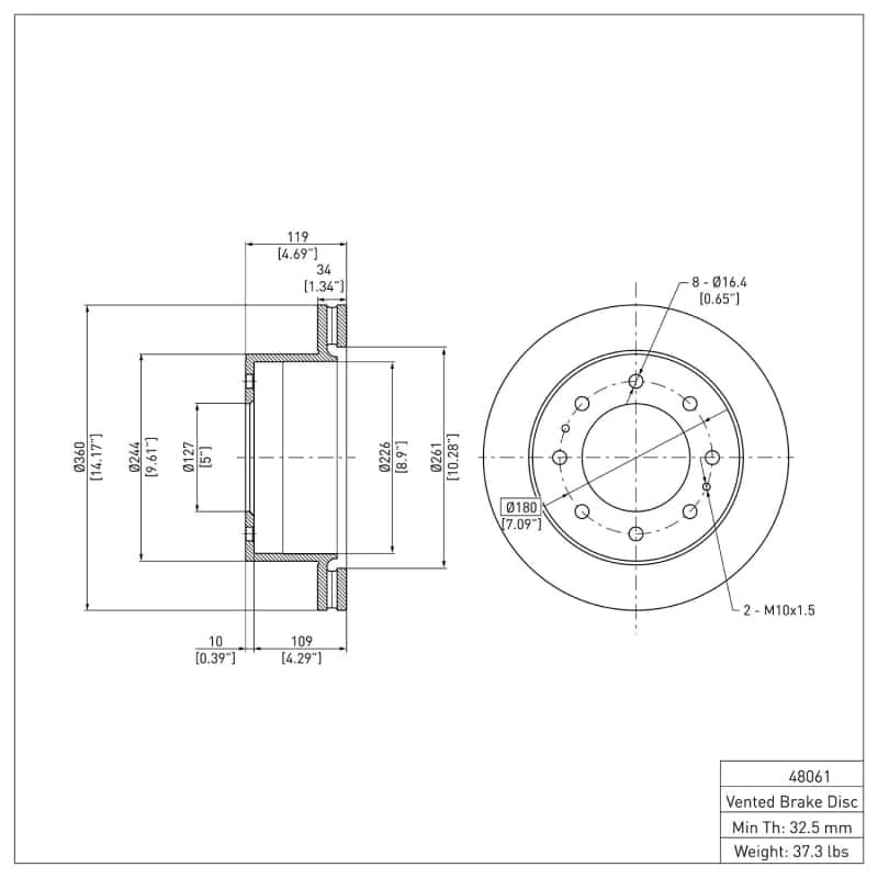 DFC — DFC 11-25 Chevrolet Silverado 3500 HD Rear GeoSPEC Coated Rotor
DFC Brake Rotor - view 6