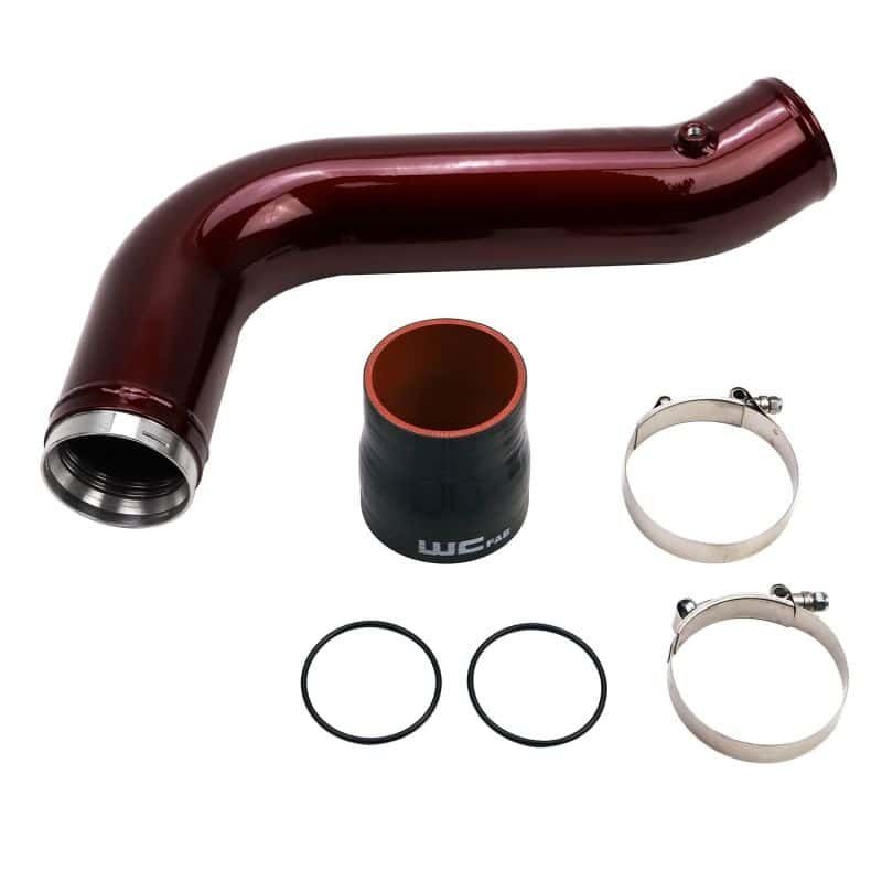 Wehrli — Wehrli 17-19 Chevrolet 6.6L L5P Duramax Passenger Side 3.5in Intercooler Pipe - Semi-Gloss Black
PIC Pipe 17-19 SGB - view 3