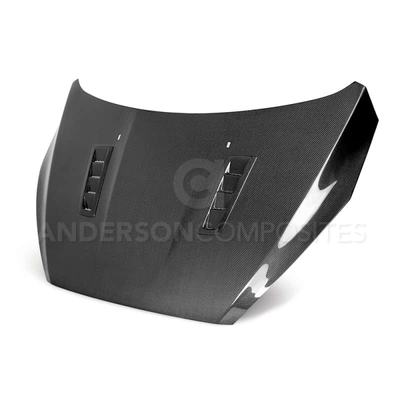 Anderson Composites — Anderson Composites 2016-2017 Ford Focus ST/RS Carbon Fiber RS Hood - view 1