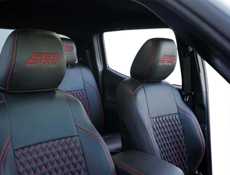 PRP Seats — PRP 16-23 Toyota Tacoma Front Seat Covers (Pair) - Black/Olive Green - view 2