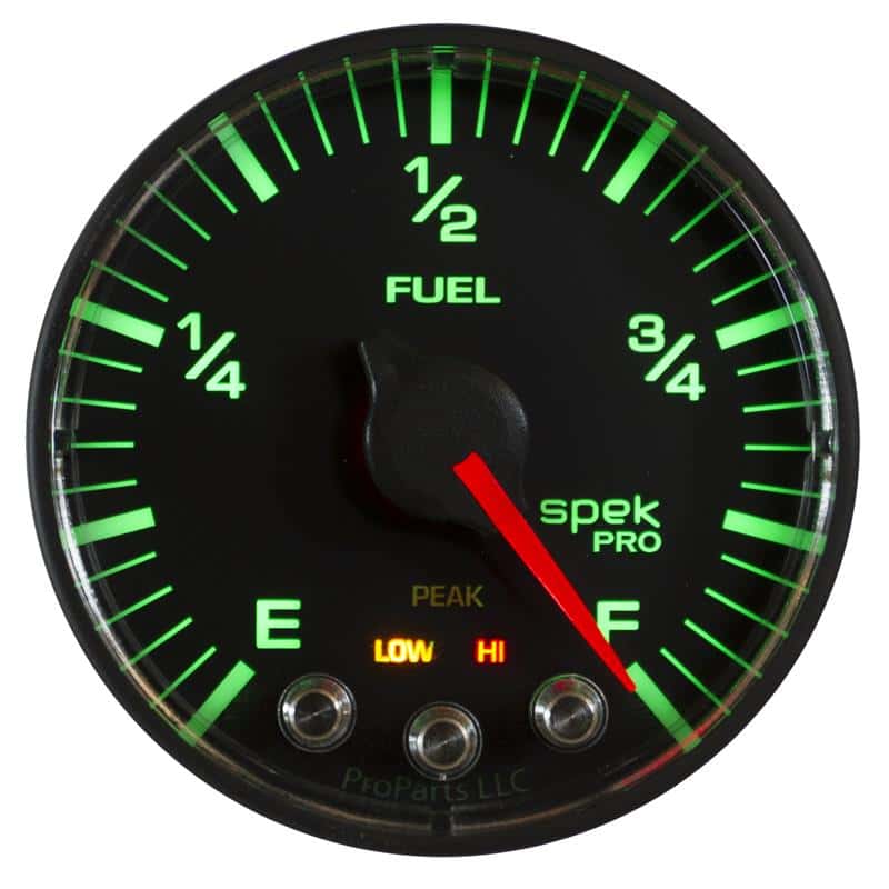 AutoMeter — Autometer Spek-Pro Gauge Fuel Level 2 1/16in 0-270 Programmable Blk/Blk
GA 2" FUEL BFB SPEK - view 2