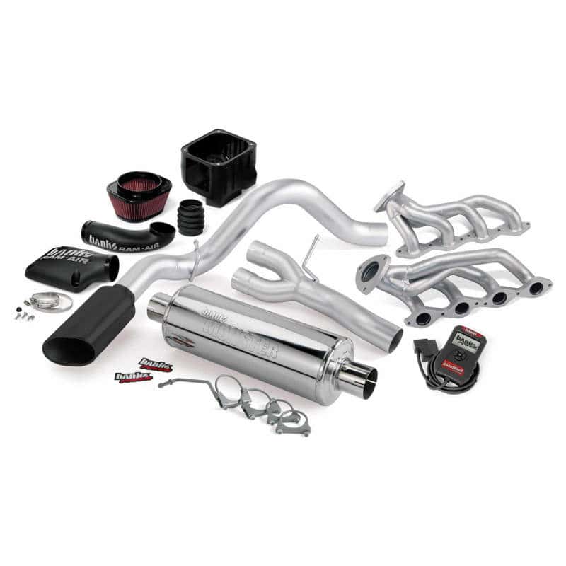 Banks Power — Banks Power 99-01 Chevy 4.8-5.3L Non-Air Inj 1500-SCSB PowerPack Sys - SS Single Exh w/ Black Tip
Performance System - view 3
