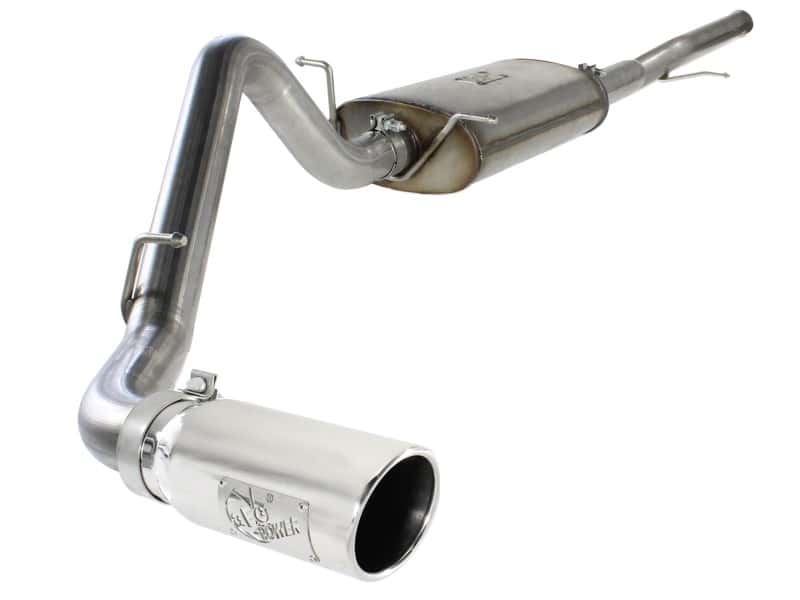 aFe — aFe MACHForce XP Exh CB, Stainless steel GM Silverado/Sierra 1500 2014 V*-5.3/6.2L Polished tip
Cat-Back Exhaust - view 1