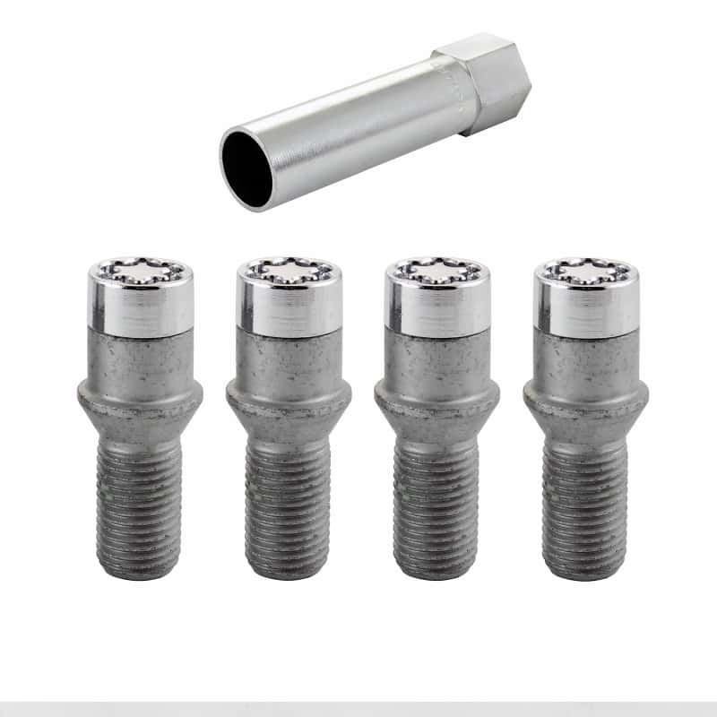 McGard — McGard Wheel Lock Bolt Set - 4pk. (Tuner / Cone Seat) M14X1.5 / 17mm Hex / 24.0mm Shank L. - Chrome - view 1
