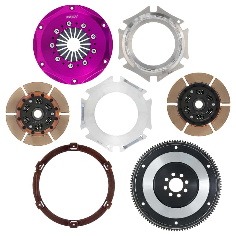 Exedy — Exedy 1989-1994 Nissan 240SX Hyper Twin Cerametallic Clutch Sprung Center Disc Push Type Cover
Hyper Multi Series
Clutch Kit - view 4