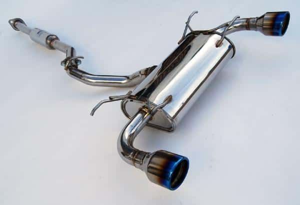 Invidia — Invidia Subaru BRZ / Scion FRS Q300 w/ Rolled Titanium Tips Cat- Back Exhaust (Blue Edge) - view 2