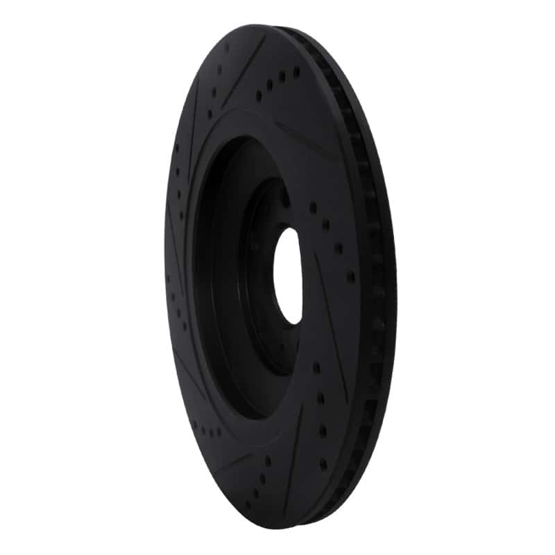 R1 Concepts — R1 04-18 Audi A8 Rear Right Drilled & Slotted Black Brake Rotor
R1 Brake Rotor Drill - view 4