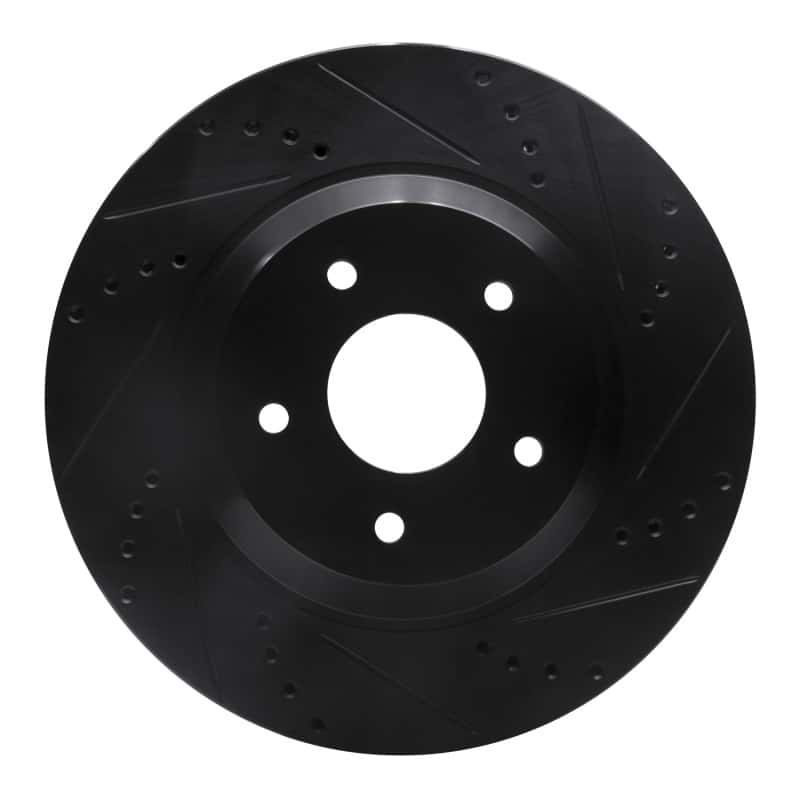 R1 Concepts — R1 88-96 Chevrolet Corvette Left Front Drilled & Slotted Black Brake Rotor
R1 Brake Rotor Drill - view 1