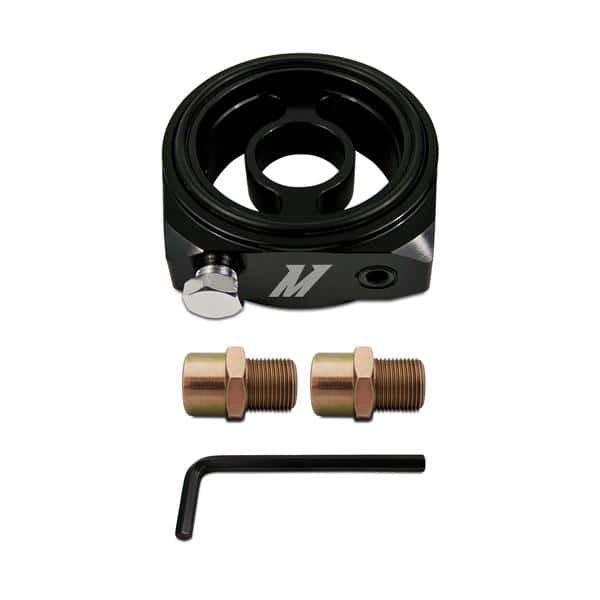 Mishimoto — Mishimoto Oil Sandwich Plate Adapter with 3 x 1/8in NPT Ports
Oil Cooler Adapter - view 3