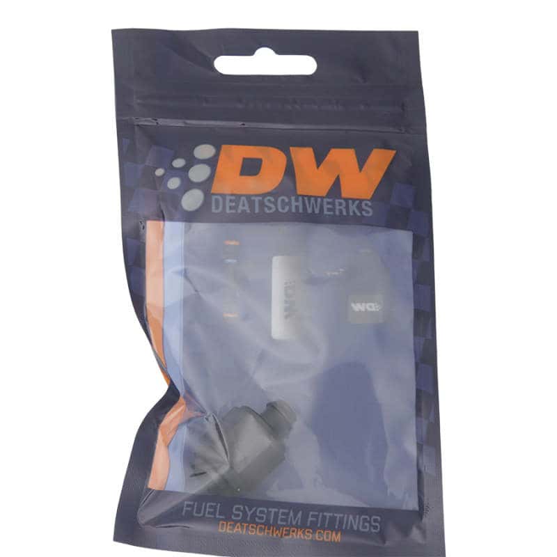 DeatschWerks — DeatschWerks 6AN Female Flare Swivel to 5/16in Single Hose Barb - Anodized Matte Black
Lines & Fittings - view 2