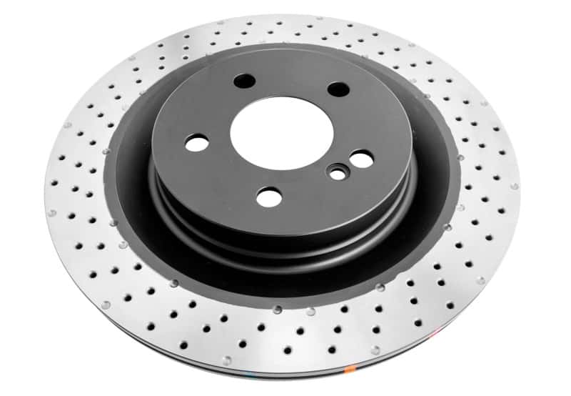 DBA — DBA 2008 Mercedes-Benz C63 AMG (w/Iron Rotor) Rear 4000 Series Drilled Rotor
Brake Rotor - view 2