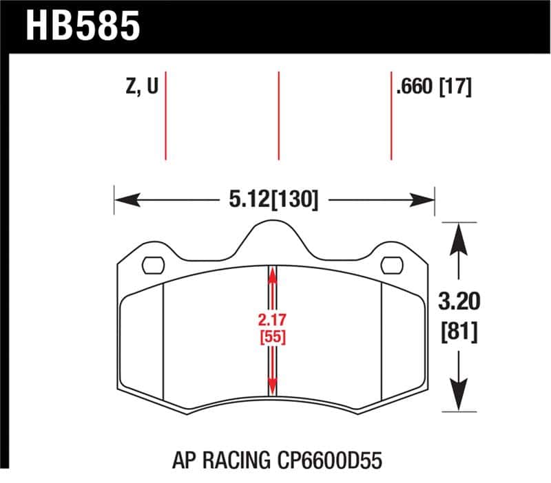 Hawk Performance — Hawk Performance Ceramic Street Brake Pads
Disc Brake Pad - view 1
