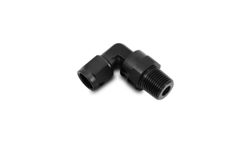 Vibrant — Vibrant -10AN to 1/2in NPT Female Swivel 90 Degree Adapter Fitting
10ANFM-1/2"NPT90Swvl
-10ANFM-1/2NPTML90Dg
AN Fitting - view 3