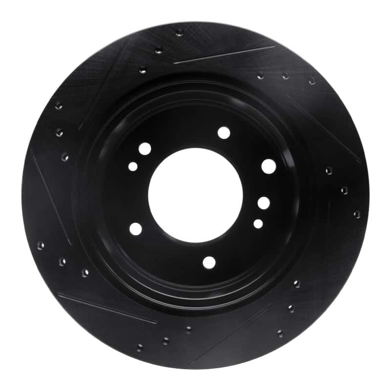 R1 Concepts — R1 03-06 Kia Sorento Rear Right Drilled & Slotted Black Brake Rotor
R1 Brake Rotor Drill - view 5