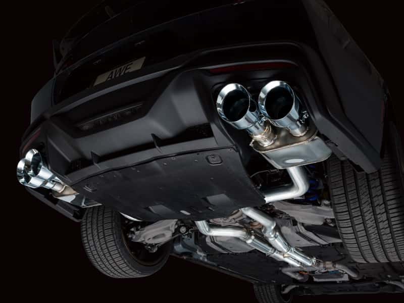 AWE Tuning — AWE 2024 Ford Mustang Dark Horse S650 RWD SwitchPath Catback Exhaust w/ Quad Chrome Silver Tips
SwitchPath Catback - view 3